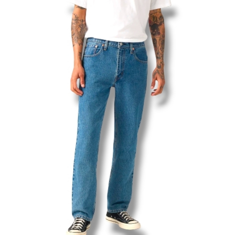 Levi’s 516 Straight Jeans Men’s 36x32 NWT Blue Denim Red Tab Made in Mexico